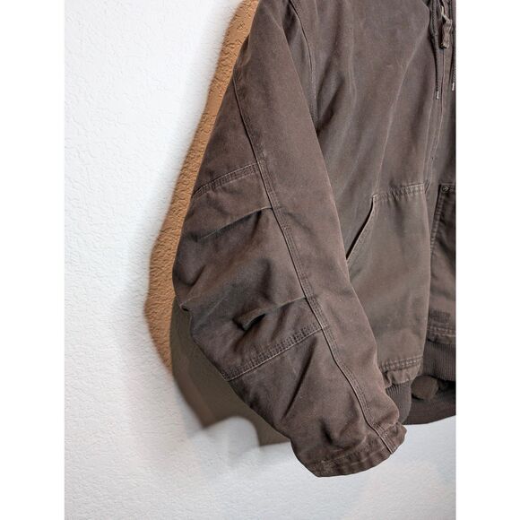 Vtg Lakin McKey Men 3XL  Duck Canvas Coat Work Jacket Fleece Lined Hooded - Picture 5 of 11